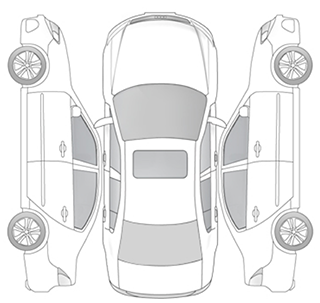 Схема автомобиля (вид сверху)